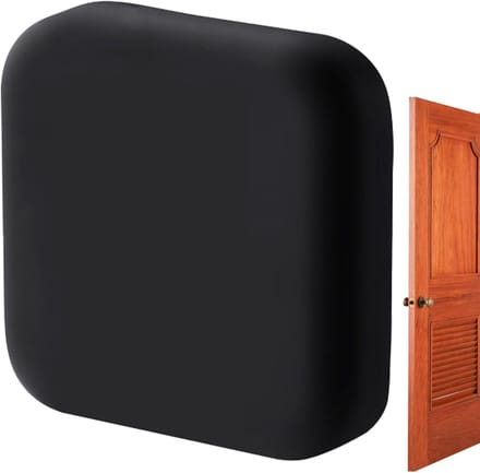 Deurstoppers Muurbeschermer - Deurknop Bescherming - Muren Beschermen - Anti-Stoot Effect - 42 x 41 x 41 mm - Zwart