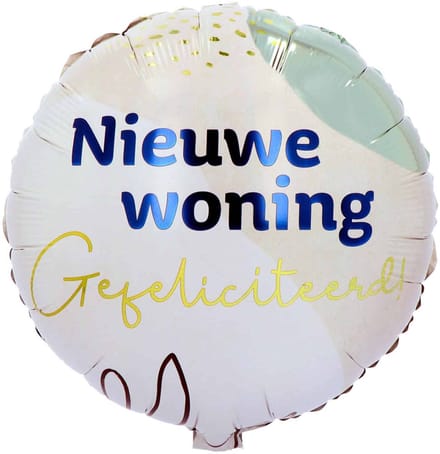 Folieballon 'Gefeliciteerd! Nieuwe Woning' - 45 cm
