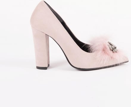 Zerba - Dames Pumps - Maat 39 - Roze Suedé - Orento
