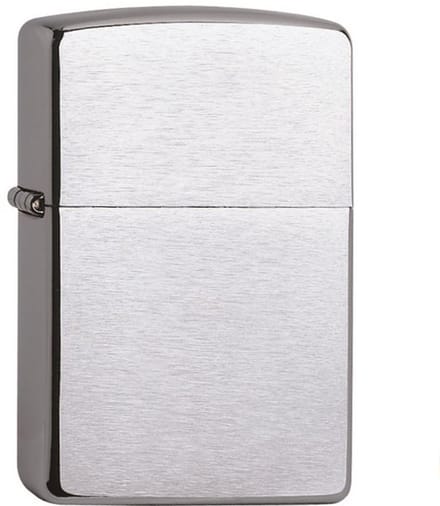Elektrische Zippo arc regular chroom brush finish