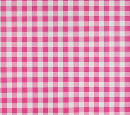 Dutch Wallcoverings Papierbehang ruitje - roze/wit