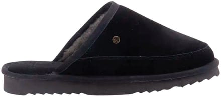 Warmbat Cowra Suede Heren Sloffen - Zwart