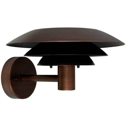 Dyberg Larsen buitenwandlamp DL25, koperkleurig