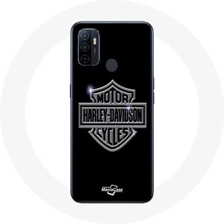 Hoesje Oppo A53 - Maniacase - Harley Davidson - Flexibel - Zwart - Bescherming