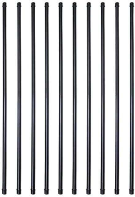 Effen Zwarte 3/4 Inch Rond x 32 Inch Trap Deck Balusters - Pack van 10