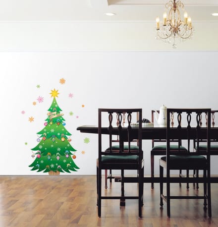 Kerstboomsticker - Zelfklevende kerststickers - Feestelijke decoraties