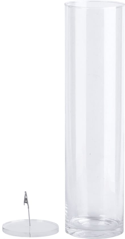 Verzonken bloemen vaas xl 50cm