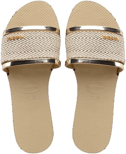 Dames Slippers Premium Beige Comfortabele Teenslippers van Hoogwaardig Rubber