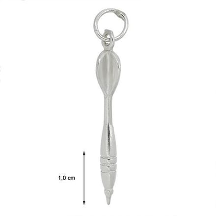Blinx Jewels Zilveren Hanger Dartpijl Darts