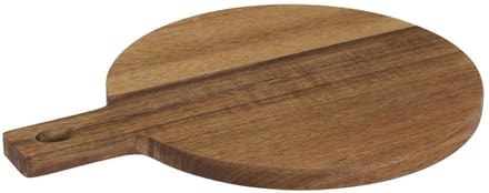 Home Deco Factory Serveerplank - acacia hout - D20 cm - rond - borrelplank/kaasplank