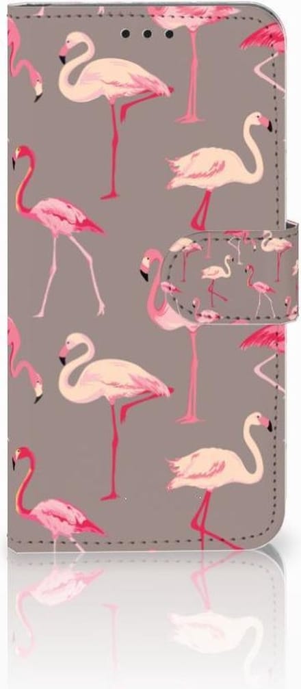 Huawei P30 Lite (2020) Telefoonhoesje met Pasjes Flamingo