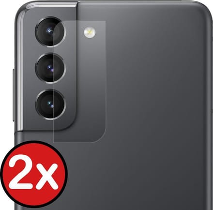 Camera Lens Protector - 2 Stuks - Geschikt voor Samsung Galaxy S21 - Camera Screenprotector - Beschermglas - Gehard Glas - Tempered Glass - Screen Protector
