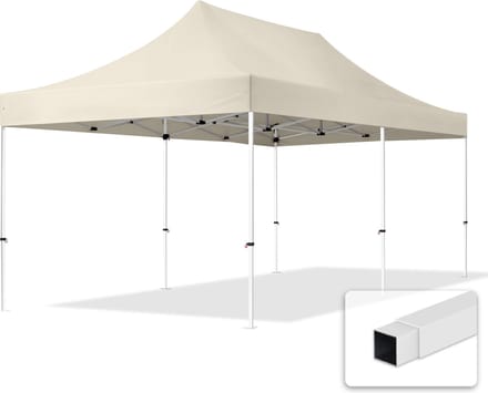 3x6 m Easy Up partytent Vouwpaviljoen, crème