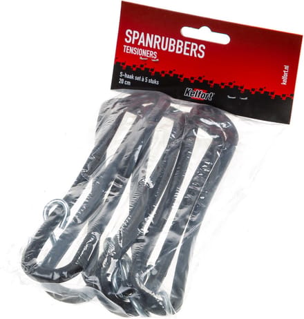 Kelfort Spanrubbers 20cm + S-haak 5 stuks - 1515208