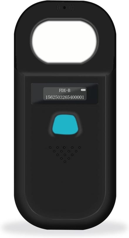 Dier Microchip Scanner voor Huisdieren - 134.2kHz/125kHz ISO11784(85) FDX-B RFID Lezer met 128 Sets Gegevensopslag