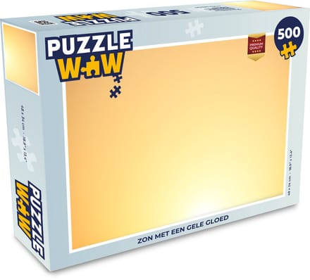 Puzzel Zon met een gele gloed - Legpuzzel - Puzzel 500 stukjes