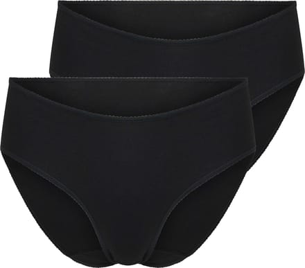 RJ Everyday 2-Pck Vlissingen Dames Midi Brief Zwart S