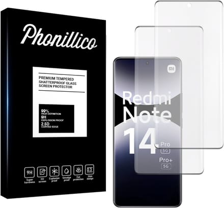 Screenprotector voor Xiaomi Redmi Note 14 Pro Plus 5G - 2 stuks Beschermglas van glas Transparante glazen schermbeschermfolie