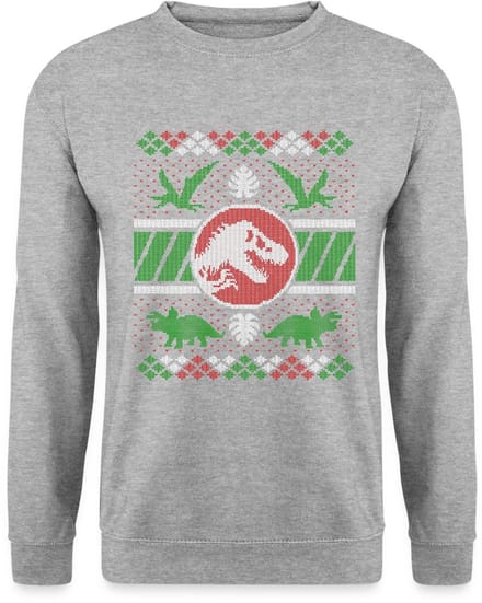 Jurassic World Kerstmis Ontwerp Met T-Rex Sweater Heren