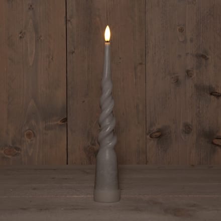 Annas collection - B.O.T. 3D Wick Taupe Big Swirl Candle 29 cm Rust...