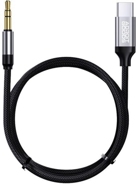 AdroitGoods Usb-c naar 3.5mm AUX kabel – Audiokabel - Usb-C naar 3.5mm jack - 1m
