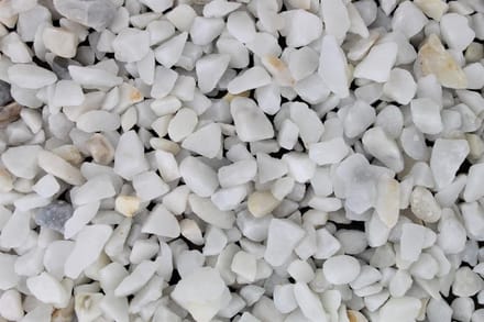 Decoratieve Split - Tuingravel Vijvergrind - Tuin Decoratie - Gewassen Carrara Split - 9-12 mm - Wit