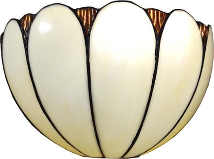 Lumilamp Wandlamp Tiffany 31x15x21 cm Beige Glas
