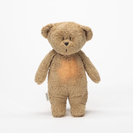Moonie The Humming Bear Slaapknuffel - Cappuccino