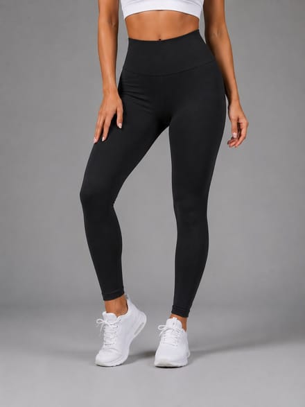 SparkNine Vibe sportlegging - M - zwart - squat-proof - butt crunch - elastisch - high waist - ondersteunend