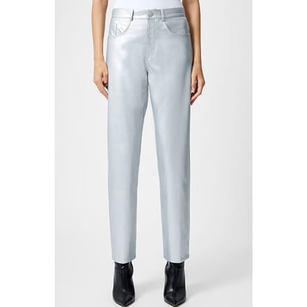French Connection Faux Jean Silver Taglia: 6 | Pantaloni di pelle Outlet | Donna | Grigio