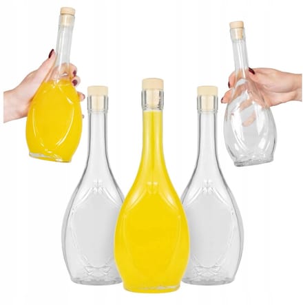 Bimberek Irys Serie - Glazen Fles - 500ml - Kwaliteitsglas