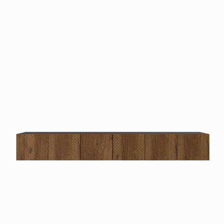 TV-kast Nicole 300 (3x100) cm (zwart + catania)