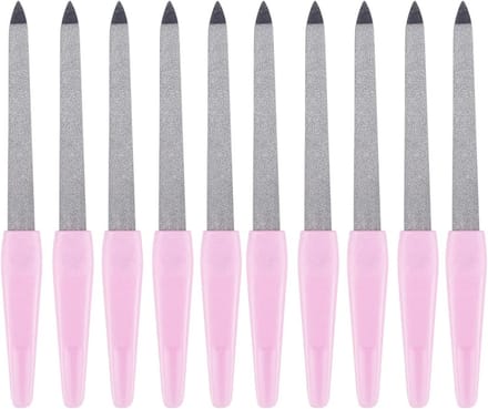 10x Professionele Diamanten Nagelvijlen Dubbelzijdig - Manicure Set voor Thuis & Salon