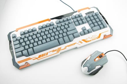 Dragonwar Sencaic Combo - Gaming muis + semi-mechanisch toetsenbord - Qwerty - Wit