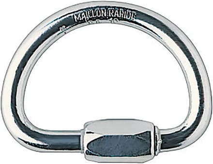 Lichtgewicht Halfronde Karabiner - Grijs - Unisex Klimuitrusting