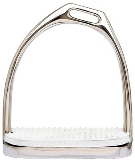 Sefton Stainless Simple Offset Tread English Stijgbeugels Zilver 10 cm