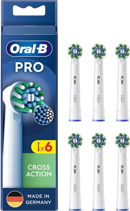 Borstel vervanger Oral-B Pro Cross Action 6 Stuks