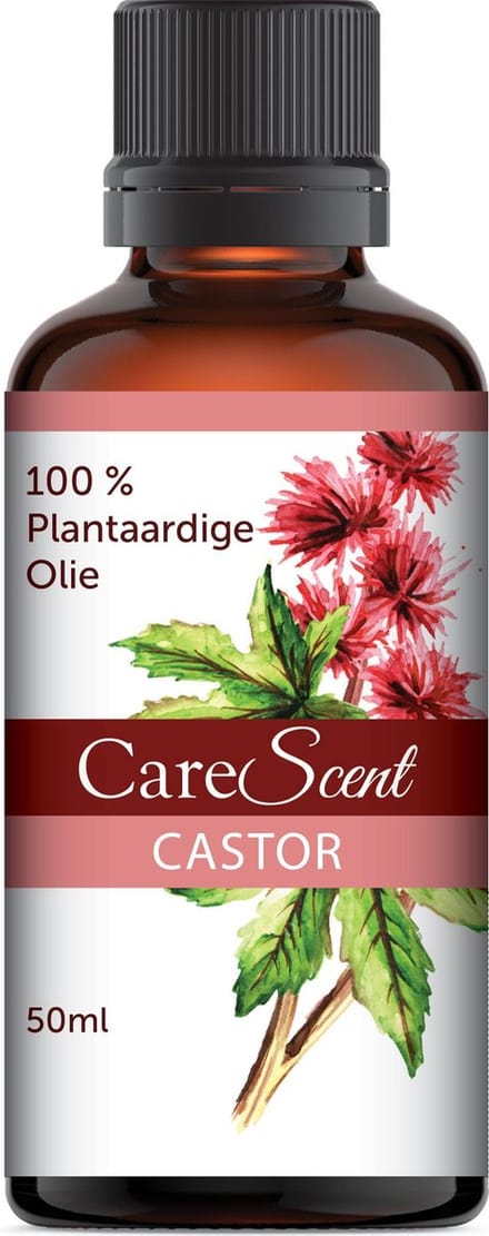 CareScent Castor Olie (Koudgeperst) - 100% Puur - voor Huid, Haar, Verdunnen Etherische Olie - 50 ml