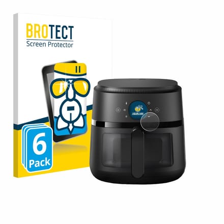 Screenprotector 6 Stuks voor Philips Airfryer 2000 Gen 2 6,2L Beschermglas transparant