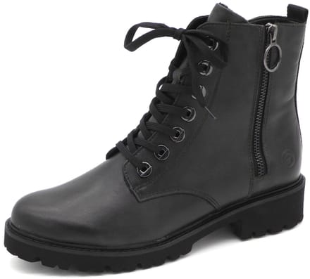 Remonte Groene Leren Dames Veterboots - Groen - 42