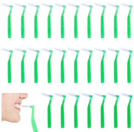 Interdentale borstels 27 stuks - L-vormige tussenruimteborstels voor optimale mondverzorging