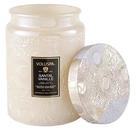 Voluspa Geurkaars Santal Vanille Large Jar Candle
