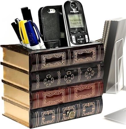Bureau Organizer - Opberger Bureau - Kantoor Inrichting - Met Lade - 14x13x7 cm - Multicolor