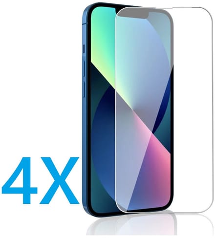 Glasplaatje Geschikt voor: Apple iPhone 16E / 17E - 4x Screenprotector - screen protector - glas - bescherm - beschermglas