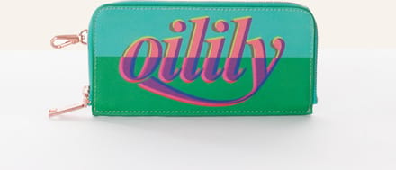 Oilily Card Zip Portemonnee- maatOne size Bright Aqua