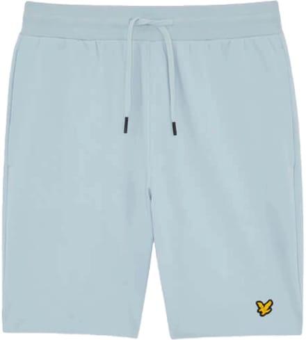 Lyle & scott fly fleece short in de kleur blauw.