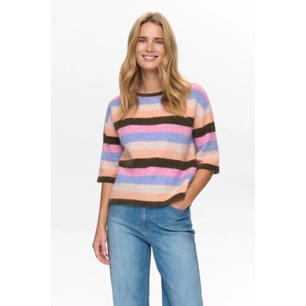 Nümph Nuriette stripy ss pullover 706422 sea turtle