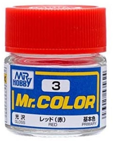 Gunze Mr. Hobby C-003 - Mr. Color 10 ml Red - Lacquer Modelbouwverf