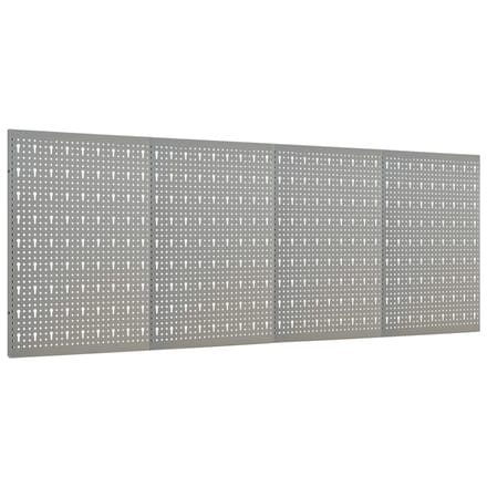 vidaXL - Gaatjespanelen - wandgemonteerd - 4 - st - 40x58 - cm - staal