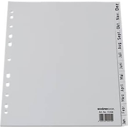 Schäfer Shop Select  aflopende PP-indexbladen, kalender dec.-jan.